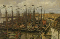 Willem Bastiaan Tholen - The Harbour of Volendam